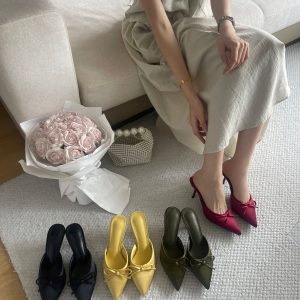2025 New Summer High Heel Peep Toe Slingback Women's Sandals